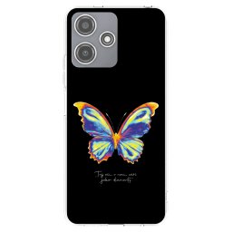 Átlátszó szilikon tok az alábbi mobiltelefonokra Xiaomi Redmi 12 5G - Diamanty Black