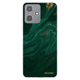 Átlátszó szilikon tok az alábbi mobiltelefonokra Xiaomi Redmi 12 5G - Green