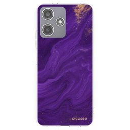 Átlátszó szilikon tok az alábbi mobiltelefonokra Xiaomi Redmi 12 5G - Purple