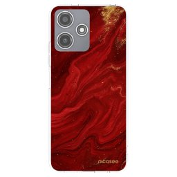 Átlátszó szilikon tok az alábbi mobiltelefonokra Xiaomi Redmi 12 5G - Red
