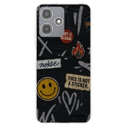 Átlátszó szilikon tok az alábbi mobiltelefonokra Xiaomi Redmi 12 5G - STICKERS x TAGS