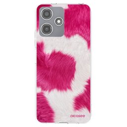 Átlátszó szilikon tok az alábbi mobiltelefonokra Xiaomi Redmi 12 5G - Pink Moo