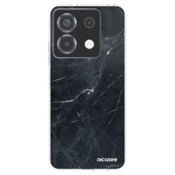 Átlátszó szilikon tok az alábbi mobiltelefonokra Xiaomi Poco X6 - Black marble