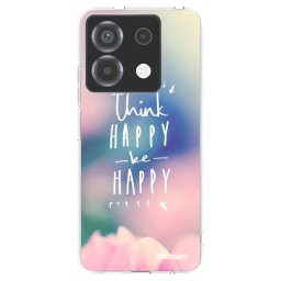 Átlátszó szilikon tok az alábbi mobiltelefonokra Xiaomi Poco X6 - Think happy be happy