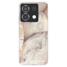 Átlátszó szilikon tok az alábbi mobiltelefonokra Xiaomi Poco X6 - Cream marble