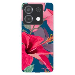 Átlátszó szilikon tok az alábbi mobiltelefonokra Xiaomi Poco X6 - Hibiscus