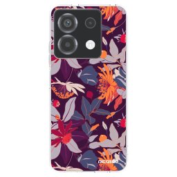 Átlátszó szilikon tok az alábbi mobiltelefonokra Xiaomi Poco X6 - Purple Leaf
