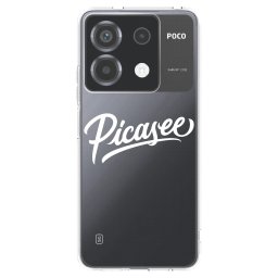 Átlátszó szilikon tok az alábbi mobiltelefonokra Xiaomi Poco X6 - Picasee - old logo - white