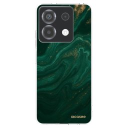 Átlátszó szilikon tok az alábbi mobiltelefonokra Xiaomi Poco X6 - Green