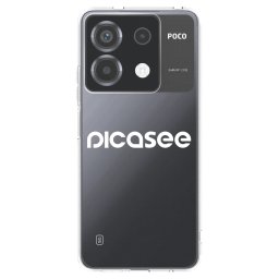 Átlátszó szilikon tok az alábbi mobiltelefonokra Xiaomi Poco X6 - Picasee - new logo - white