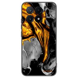 Fekete szilikon tok az alábbi mobiltelefonokra Xiaomi Poco X6 Pro - Black Gold