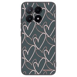 Fekete szilikon tok az alábbi mobiltelefonokra Xiaomi Poco X6 Pro - Lots of love