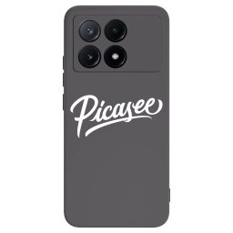 Fekete szilikon tok az alábbi mobiltelefonokra Xiaomi Poco X6 Pro - Picasee - old logo - white