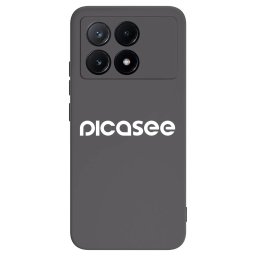 Fekete szilikon tok az alábbi mobiltelefonokra Xiaomi Poco X6 Pro - Picasee - new logo - white