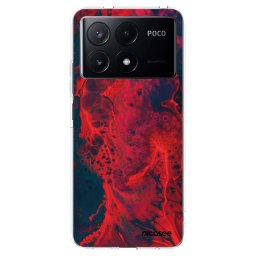 Átlátszó szilikon tok az alábbi mobiltelefonokra Xiaomi Poco X6 Pro - Organic red