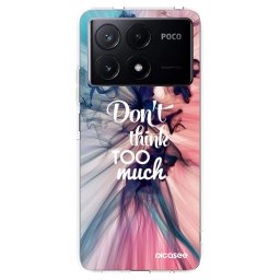 Átlátszó szilikon tok az alábbi mobiltelefonokra Xiaomi Poco X6 Pro - Don't think TOO much