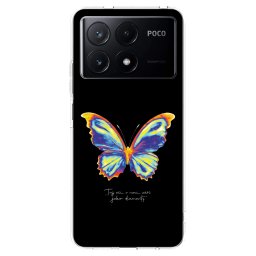Átlátszó szilikon tok az alábbi mobiltelefonokra Xiaomi Poco X6 Pro - Diamanty Black
