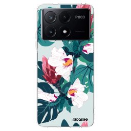 Átlátszó szilikon tok az alábbi mobiltelefonokra Xiaomi Poco X6 Pro - Rhododendron