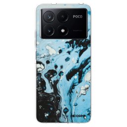 Átlátszó szilikon tok az alábbi mobiltelefonokra Xiaomi Poco X6 Pro - Organic blue