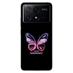 Átlátszó szilikon tok az alábbi mobiltelefonokra Xiaomi Poco X6 Pro - Diamanty Purple