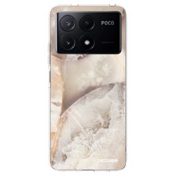 Átlátszó szilikon tok az alábbi mobiltelefonokra Xiaomi Poco X6 Pro - Cream marble