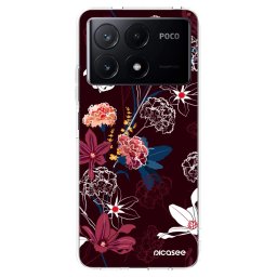 Átlátszó szilikon tok az alábbi mobiltelefonokra Xiaomi Poco X6 Pro - Dark Meadow