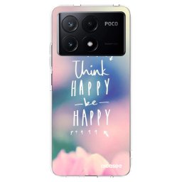 Átlátszó szilikon tok az alábbi mobiltelefonokra Xiaomi Poco X6 Pro - Think happy be happy