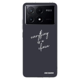 Átlátszó szilikon tok az alábbi mobiltelefonokra Xiaomi Poco X6 Pro - Everything is a choice