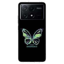 Átlátszó szilikon tok az alábbi mobiltelefonokra Xiaomi Poco X6 Pro - Diamanty Blue
