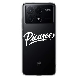 Átlátszó szilikon tok az alábbi mobiltelefonokra Xiaomi Poco X6 Pro - Picasee - old logo - white