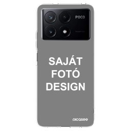 Átlátszó szilikon tok az alábbi mobiltelefonokra Xiaomi Poco X6 Pro - Saját fotó/motívum