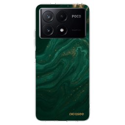 Átlátszó szilikon tok az alábbi mobiltelefonokra Xiaomi Poco X6 Pro - Green