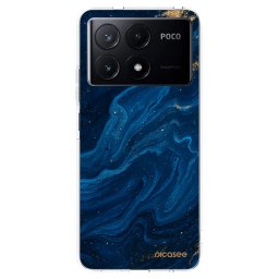 Átlátszó szilikon tok az alábbi mobiltelefonokra Xiaomi Poco X6 Pro - Blue