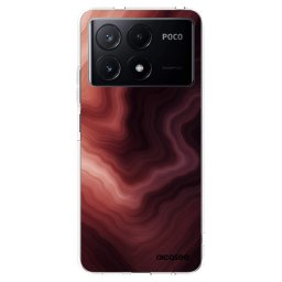Átlátszó szilikon tok az alábbi mobiltelefonokra Xiaomi Poco X6 Pro - Rouge