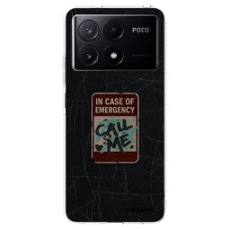 Átlátszó szilikon tok az alábbi mobiltelefonokra Xiaomi Poco X6 Pro - EMERGENCY