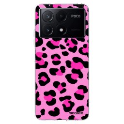 Átlátszó szilikon tok az alábbi mobiltelefonokra Xiaomi Poco X6 Pro - Pink Tiger