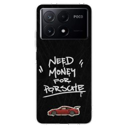 Átlátszó szilikon tok az alábbi mobiltelefonokra Xiaomi Poco X6 Pro - Dark Racer