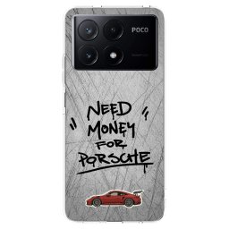 Átlátszó szilikon tok az alábbi mobiltelefonokra Xiaomi Poco X6 Pro - Grey Drift