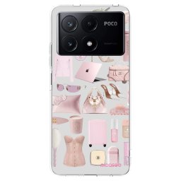 Átlátszó szilikon tok az alábbi mobiltelefonokra Xiaomi Poco X6 Pro - Glam Babe