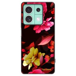 Fekete szilikon tok az alábbi mobiltelefonokra Xiaomi Redmi Note 13 5G - Dark Peonny