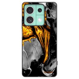 Fekete szilikon tok az alábbi mobiltelefonokra Xiaomi Redmi Note 13 5G - Black Gold