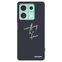 Fekete szilikon tok az alábbi mobiltelefonokra Xiaomi Redmi Note 13 5G - Everything is a choice