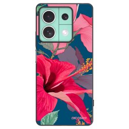 Fekete szilikon tok az alábbi mobiltelefonokra Xiaomi Redmi Note 13 5G - Hibiscus