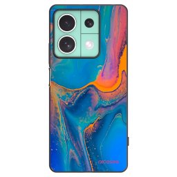 Fekete szilikon tok az alábbi mobiltelefonokra Xiaomi Redmi Note 13 5G - Rainbow