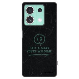 Fekete szilikon tok az alábbi mobiltelefonokra Xiaomi Redmi Note 13 5G - LEFT A MARK