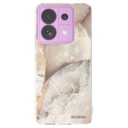 Átlátszó szilikon tok az alábbi mobiltelefonokra Xiaomi Redmi Note 13 Pro 5G - Cream marble