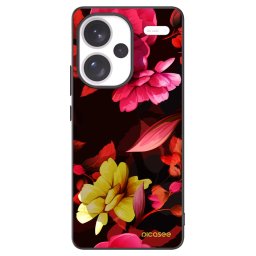 Fekete szilikon tok az alábbi mobiltelefonokra Xiaomi Redmi Note 13 Pro+ 5G - Dark Peonny