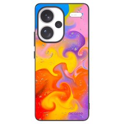 Fekete szilikon tok az alábbi mobiltelefonokra Xiaomi Redmi Note 13 Pro+ 5G - Bubbles