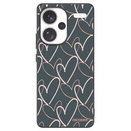 Fekete szilikon tok az alábbi mobiltelefonokra Xiaomi Redmi Note 13 Pro+ 5G - Lots of love