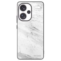 Fekete szilikon tok az alábbi mobiltelefonokra Xiaomi Redmi Note 13 Pro+ 5G - White marble